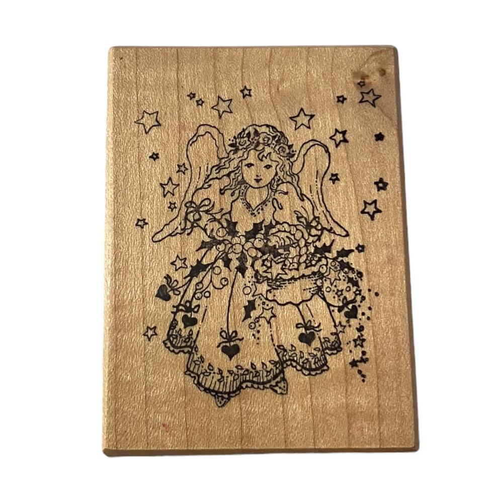 PSX Holiday Christmas Angel Rubber Stamp F-431